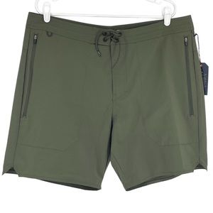 ROARK NWT LAYOVER TRAIL SHORTS MILITARY GREEN SHORTS 38